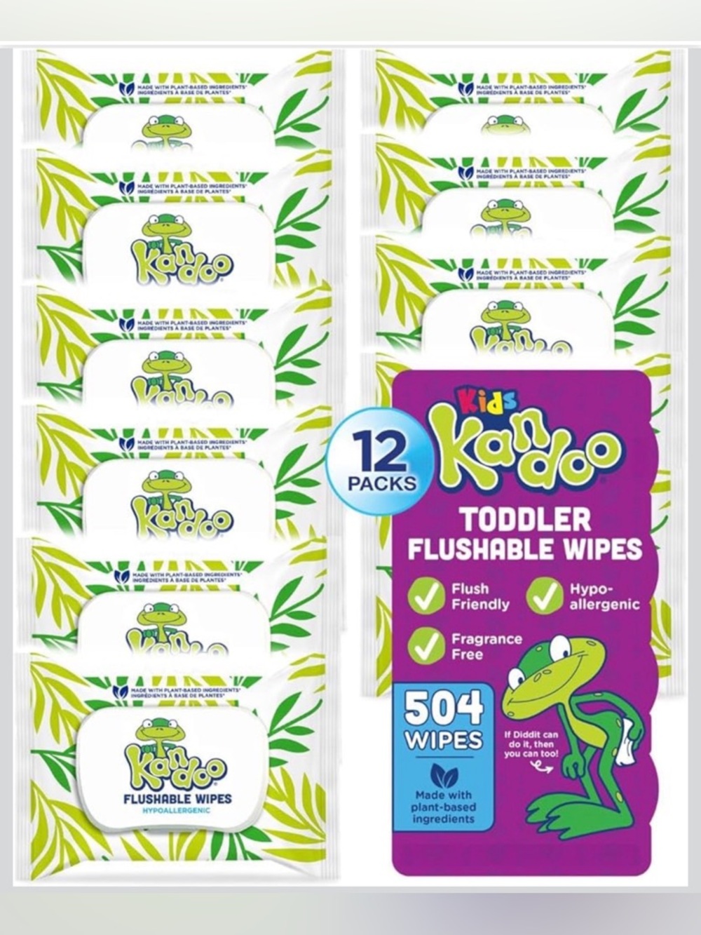Kandoo Kids Flushable Wipes (12 Pack) - NEW!